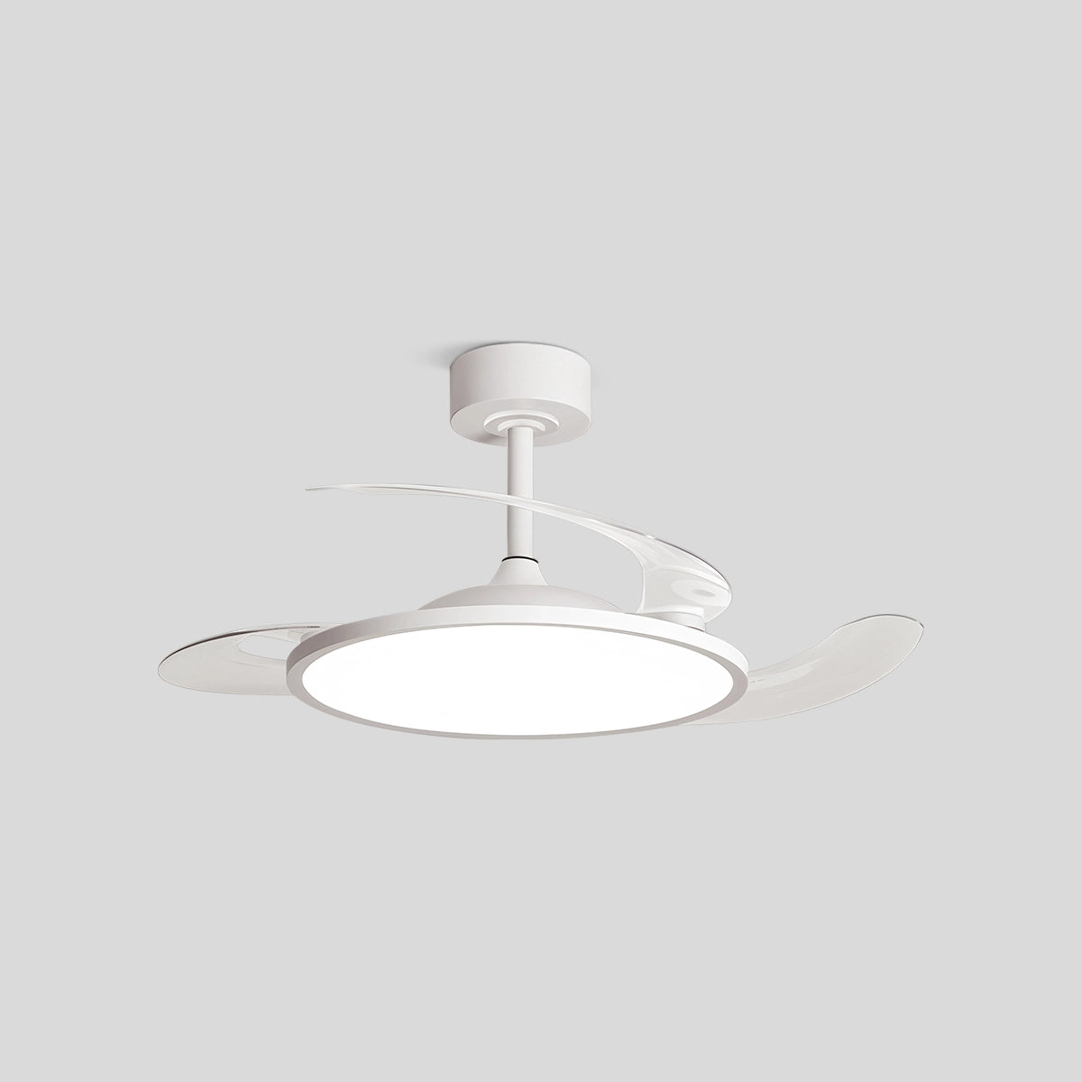 Antizer Silent Remote Control White Ceiling Fan Light