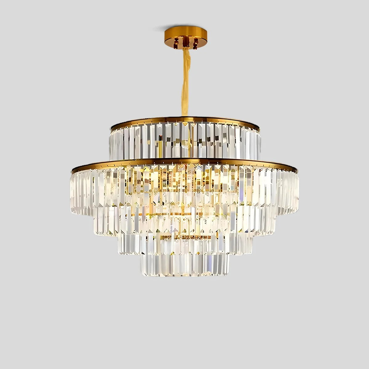 Antizer Light Luxury Crystal Chandelier for Living Room
