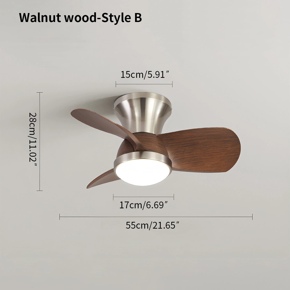 Antizer Simple Ceiling Fan Light for Children's Room