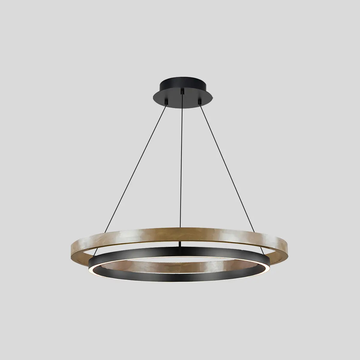 Antizer Circular LED Wood Chandelier for Dining Room