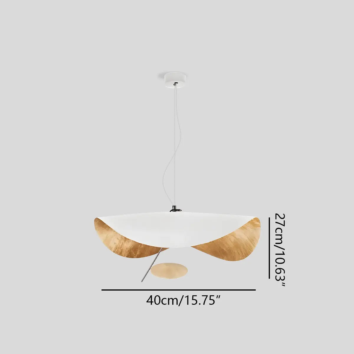 Antizer Modern Sculptural Leaf Pendant Light
