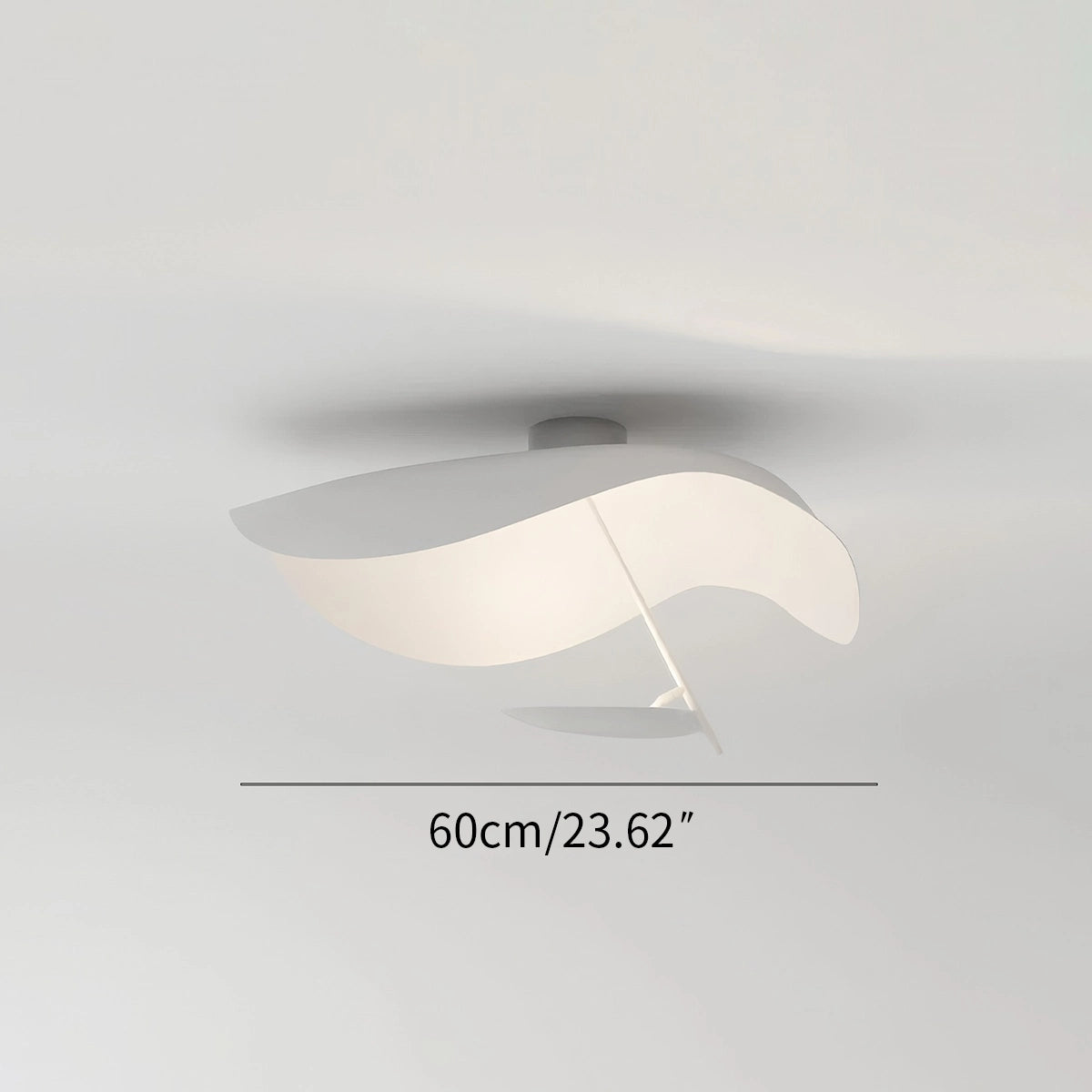 Antizer Sculptural Waveform Ceiling Light for Living Room