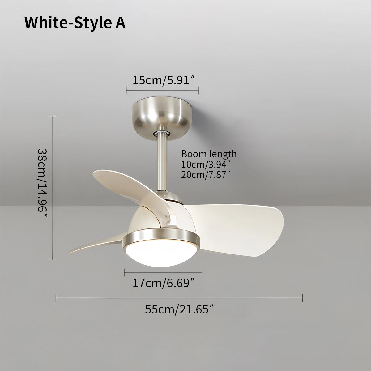 Antizer Simple Ceiling Fan Light for Children's Room