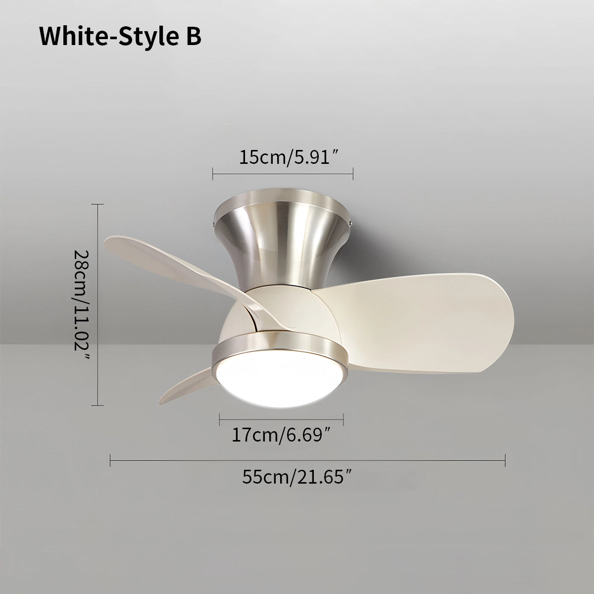 Antizer Simple Ceiling Fan Light for Children's Room