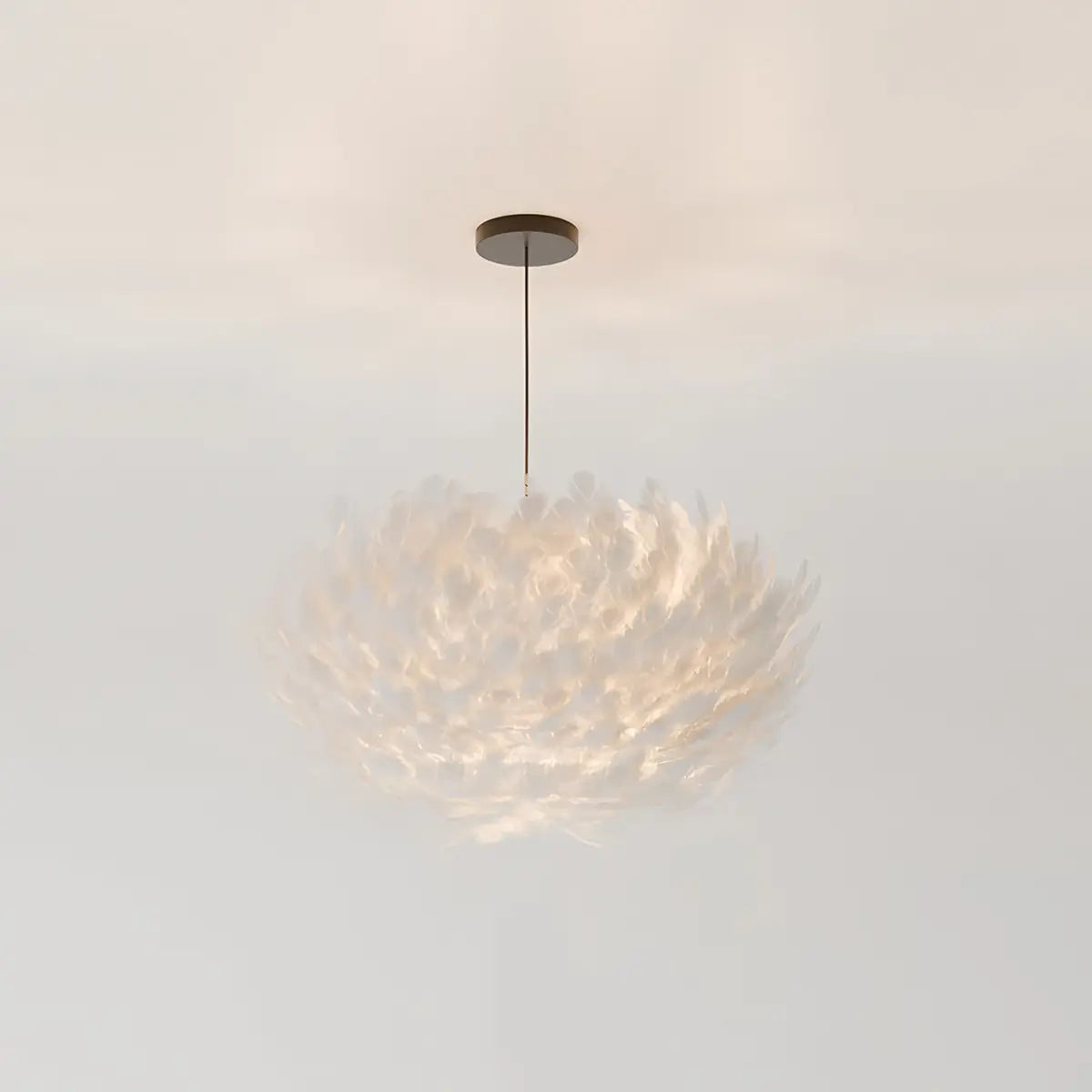 Antizer Goose Feather Pendant Light for Bedroom