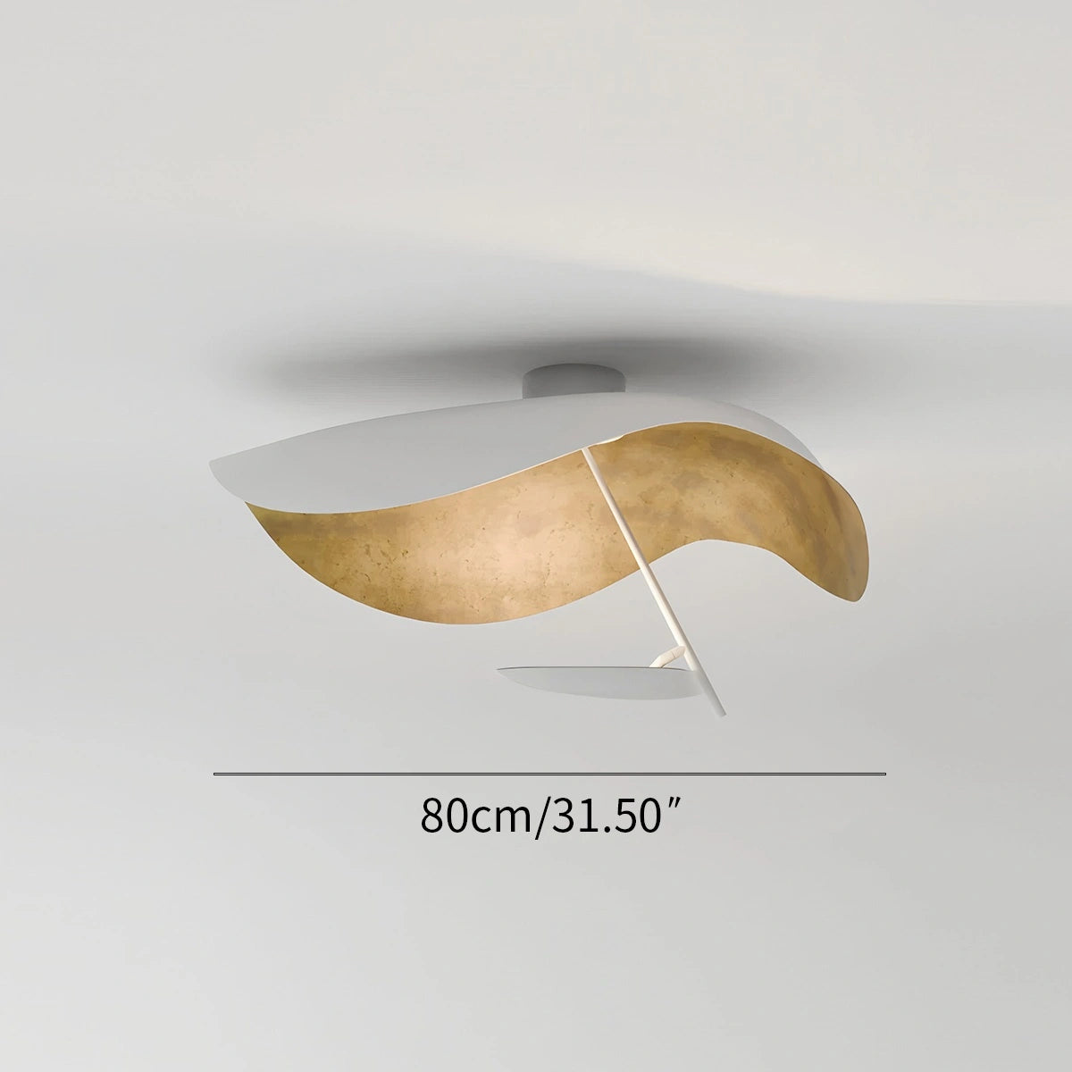 Antizer Sculptural Waveform Ceiling Light for Living Room