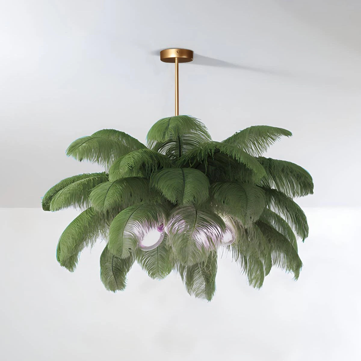 Antizer Ostrich Feather Chandelier Multiple Colors Available