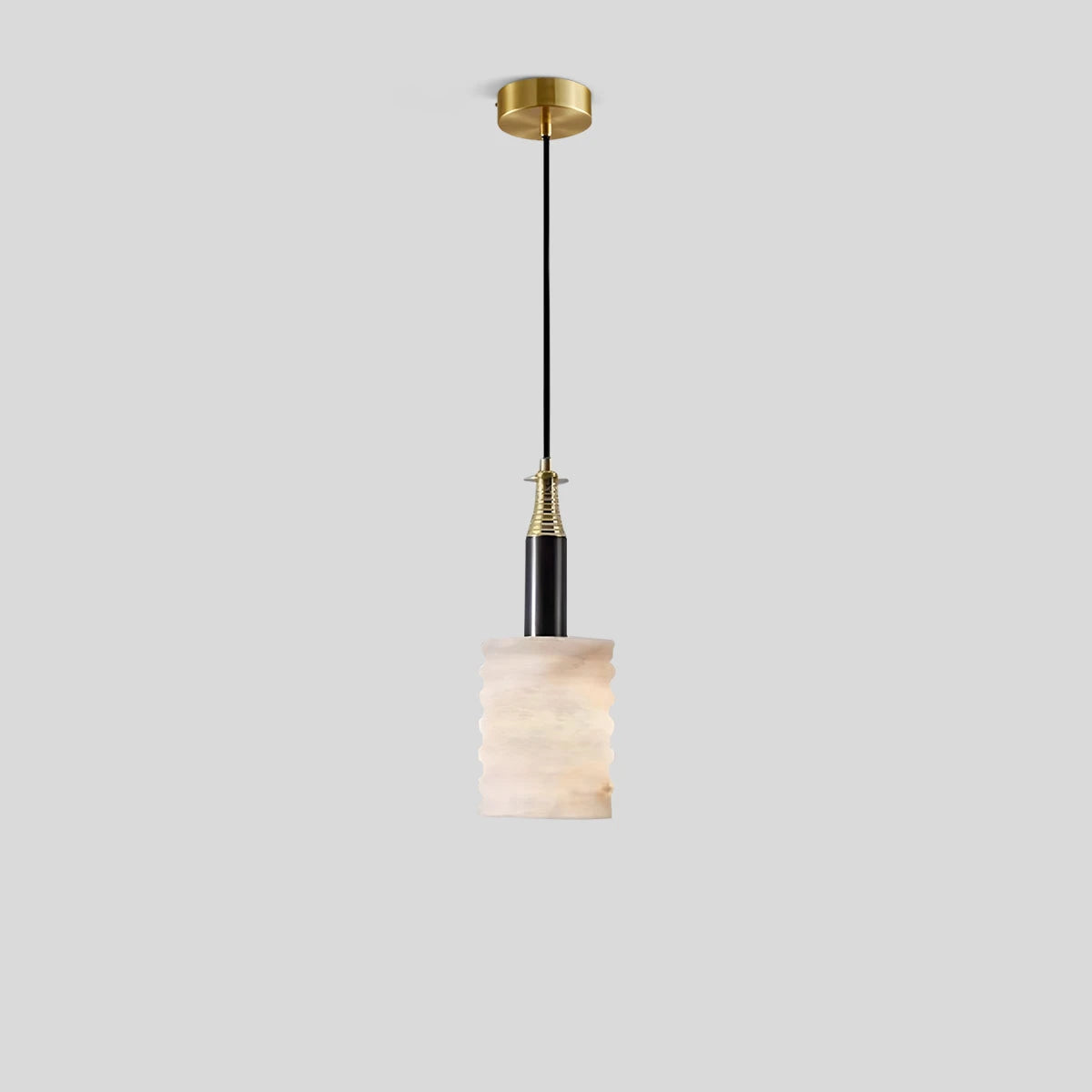 Antizer Cylindrical Spanish Marble Bedside Pendant Light