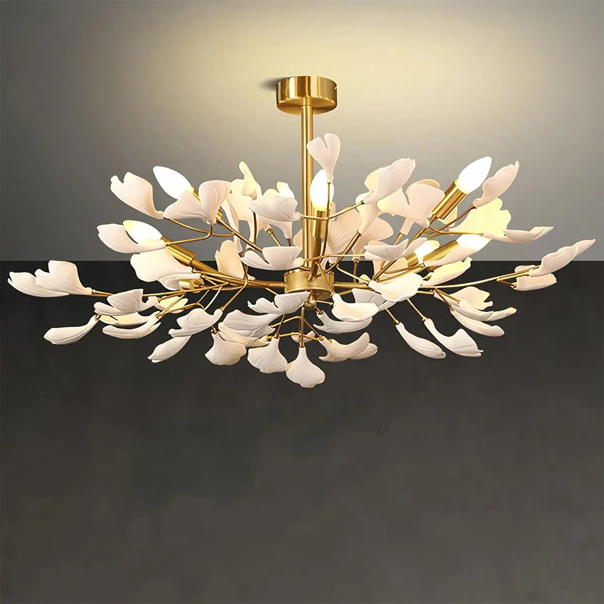 Antizer Gingko Chandelier-A for Bedroom Living Room