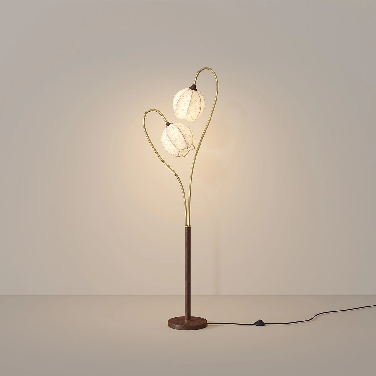 Antizer Double-Head Flower-Shaped Floor Lamp