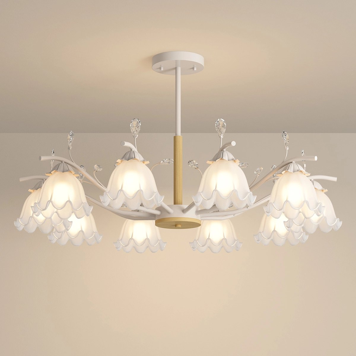 Antizer Creative Lily of the Valley Flower Chandelier