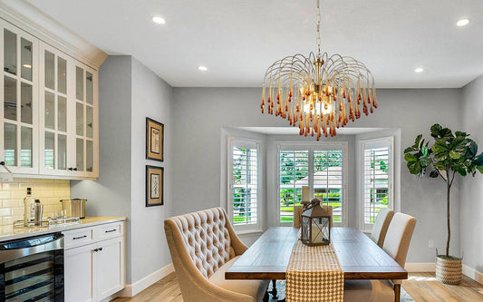 Timeless Elegance with a Modern Twist: The Antizer French Retro Water Drop Glass Chandelier