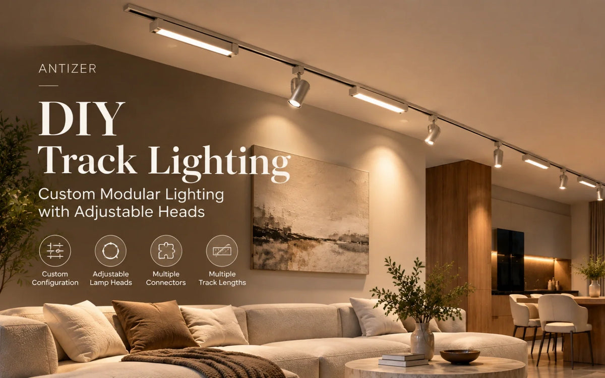 DIY Track Lighting: Custom Modular Lighting with Adjustable Heads
