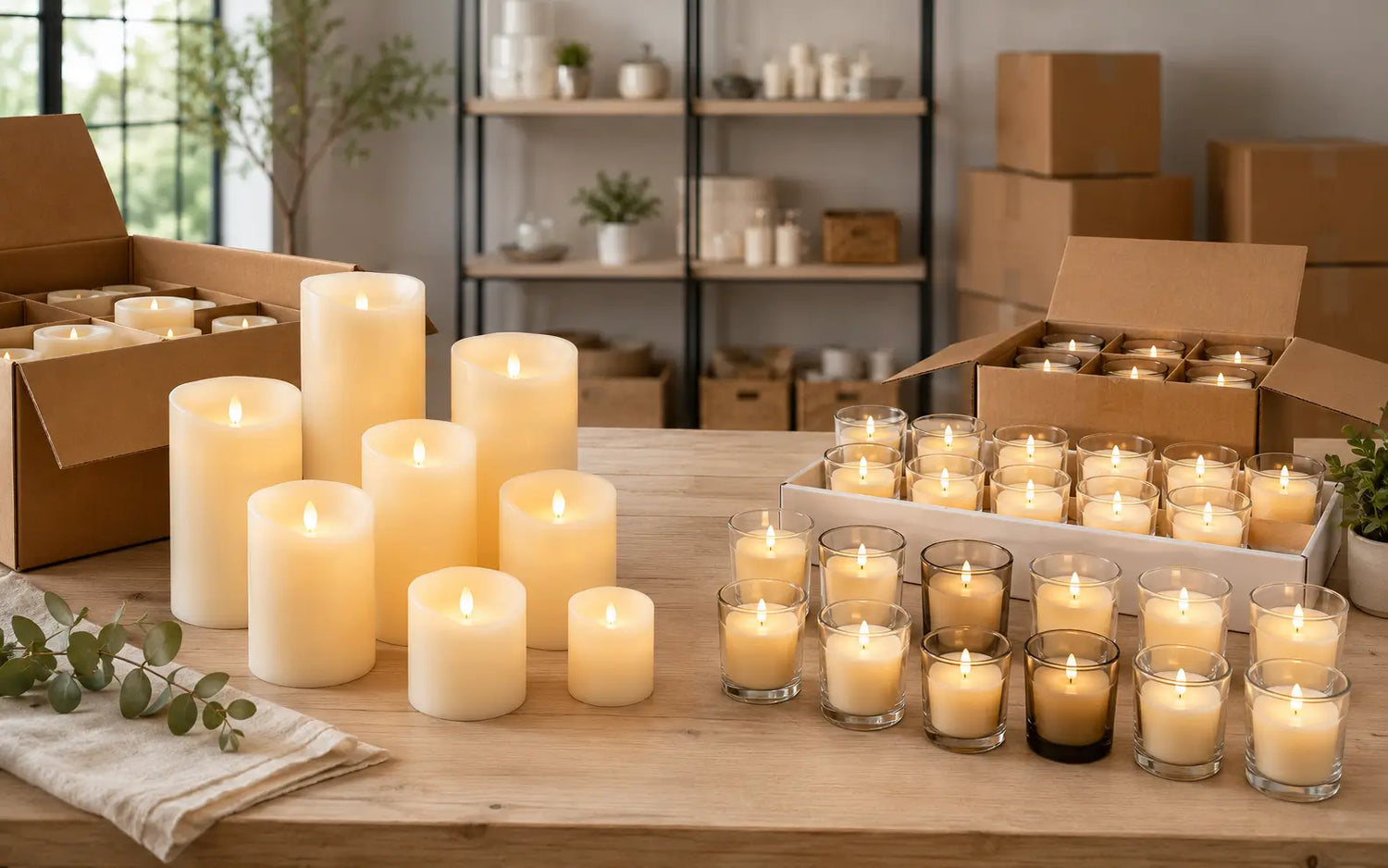 Flameless Pillar Candles vs. Votive Candles: Which Is Better for Bulk Orders?