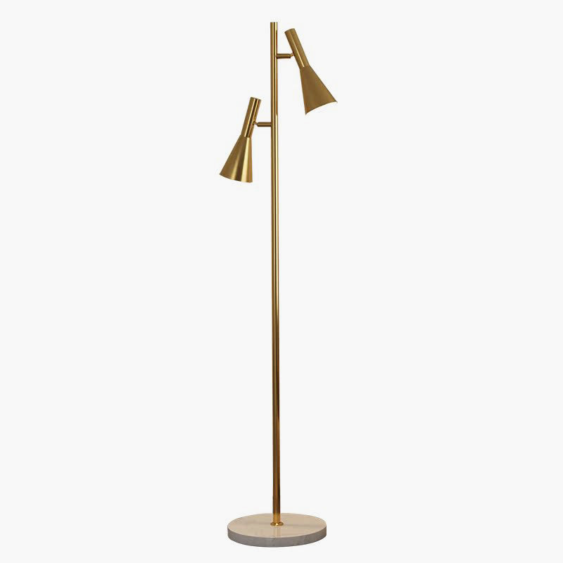 2-Bulb Adjustable Pole Floor Lamp