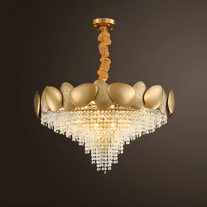 Antizer Luxurious Crystal Golden Chandelier