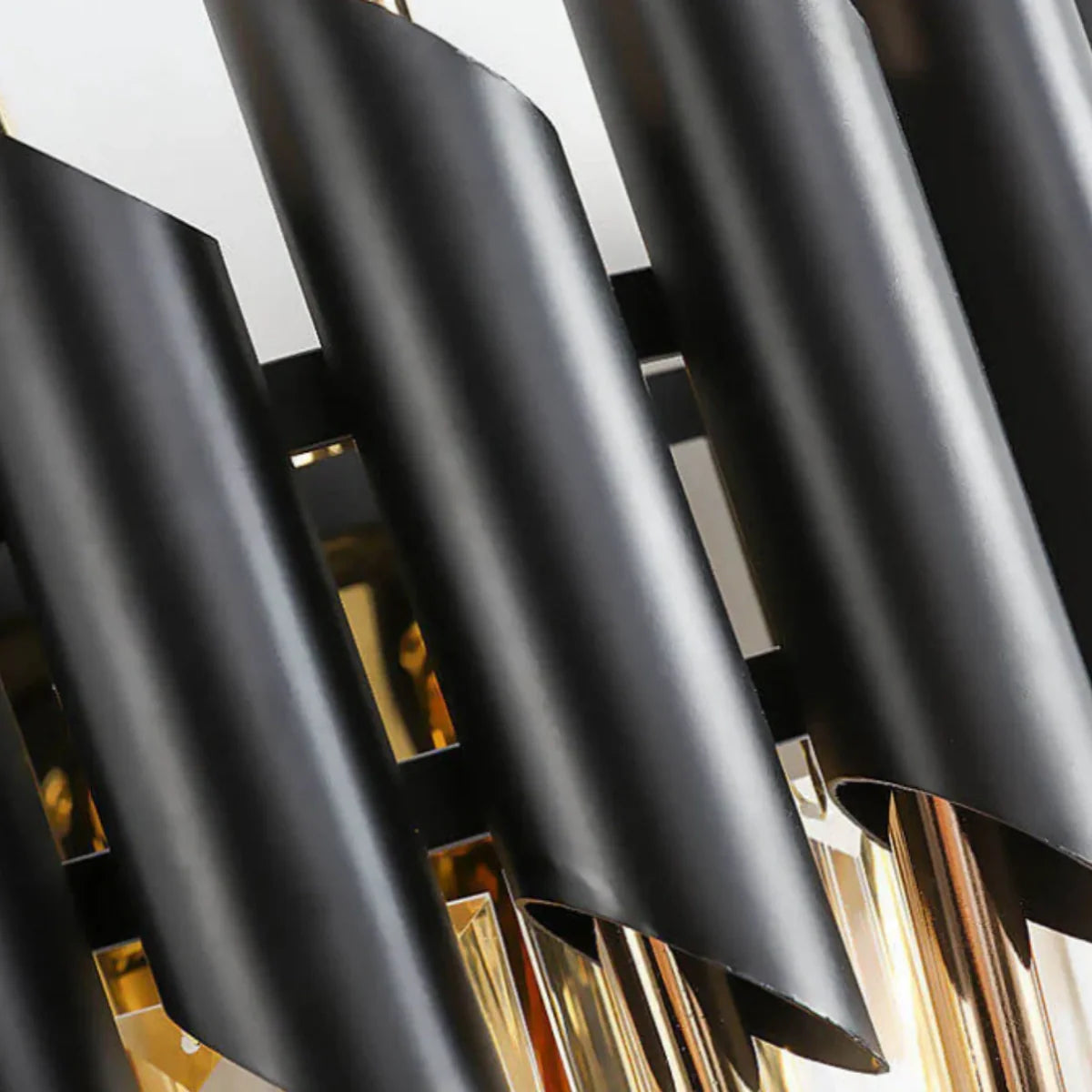 Antizer Luxury Obsidian Crystal Wall Sconce
