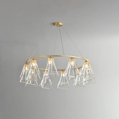 Antizer Modern Simple Crystal Chandelier for Living Room