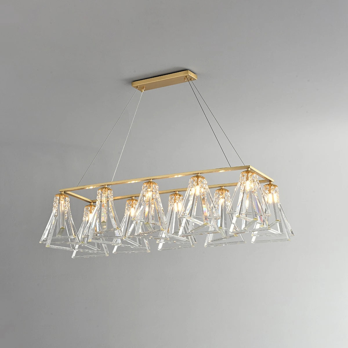 Antizer Modern Simple Crystal Chandelier for Living Room