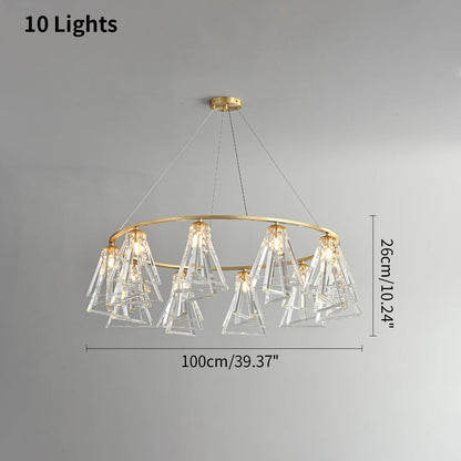 Antizer Modern Simple Crystal Chandelier for Living Room