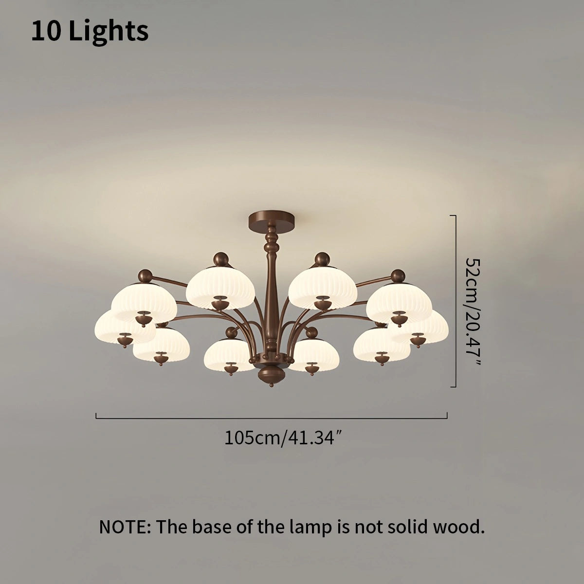 Antizer Vintage Farmhouse Chandelier for Dining Room