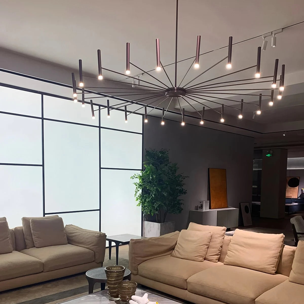 Antizer Modern Adjustable Candelabra Chandelier for Living Room