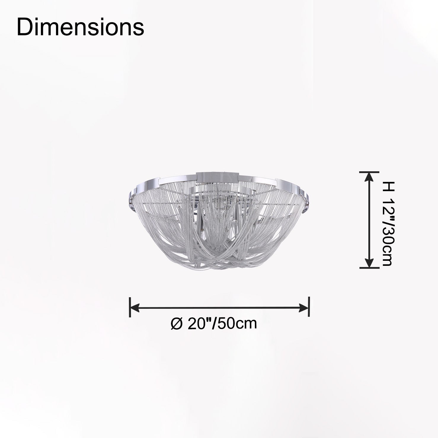Antizer Luxury Chain Tassel Ceiling Light