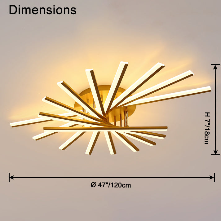 Antizer Modern Multi Light Stick Ceiling Light