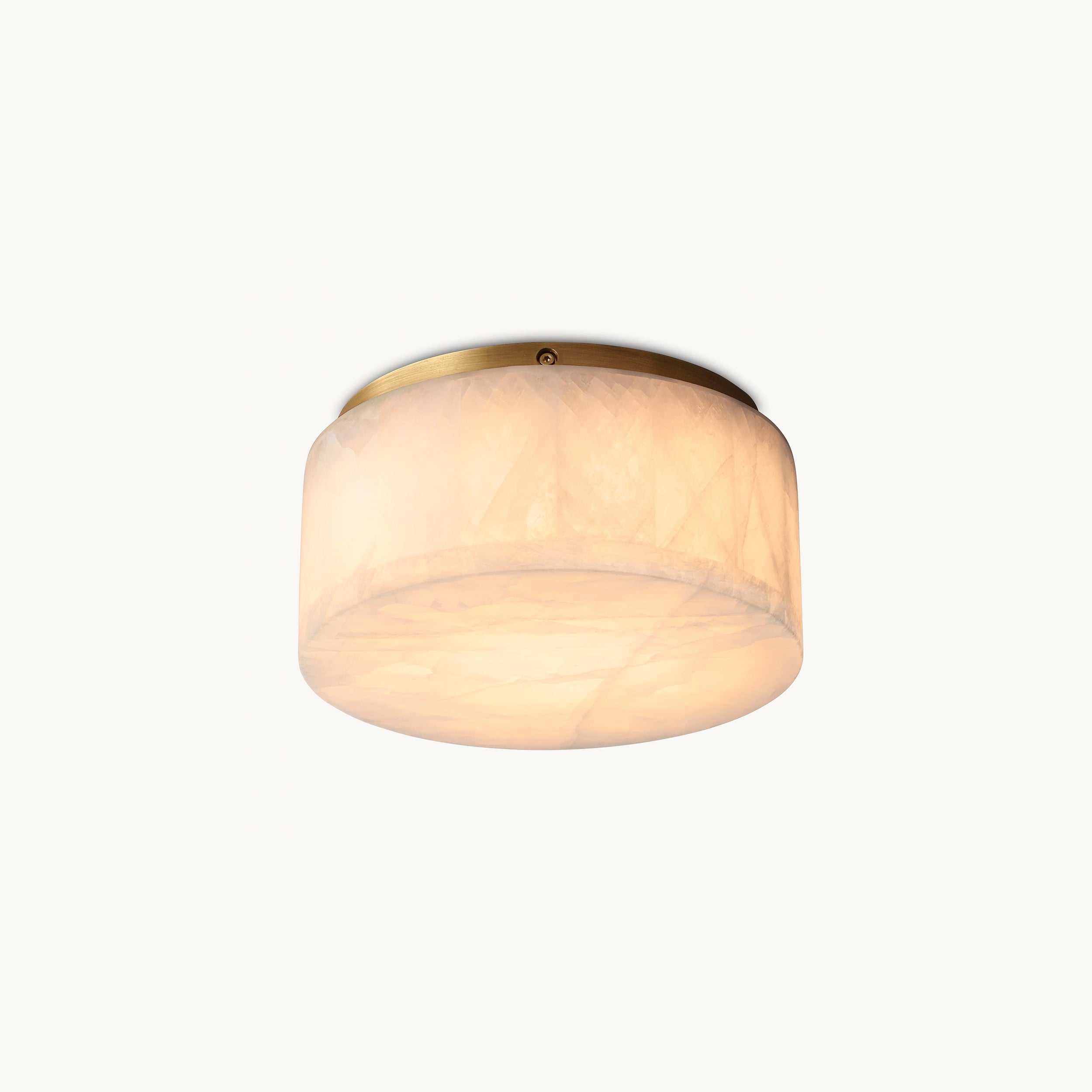 Antizer Minimalist Round Alabaster Ceiling Light