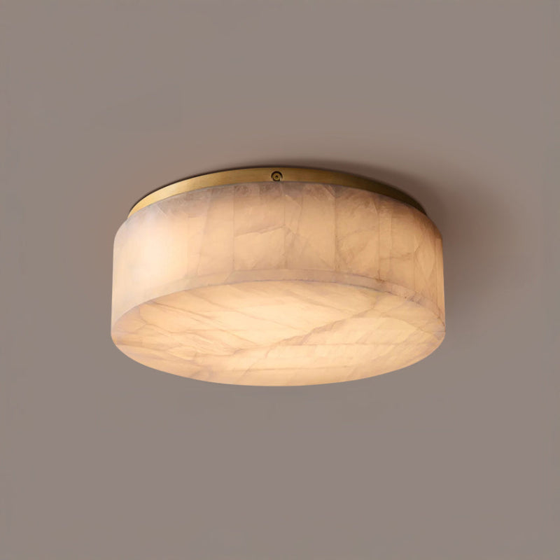 Antizer Minimalist Round Alabaster Ceiling Light