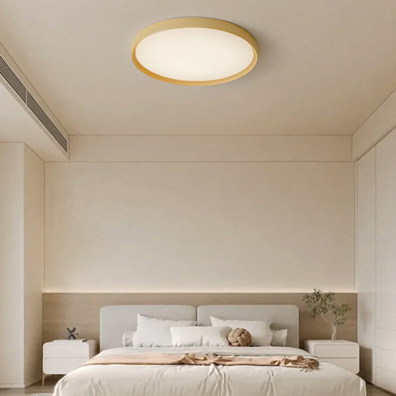 Antizer Minimalist Flat Round Flush Mount Ceiling Light
