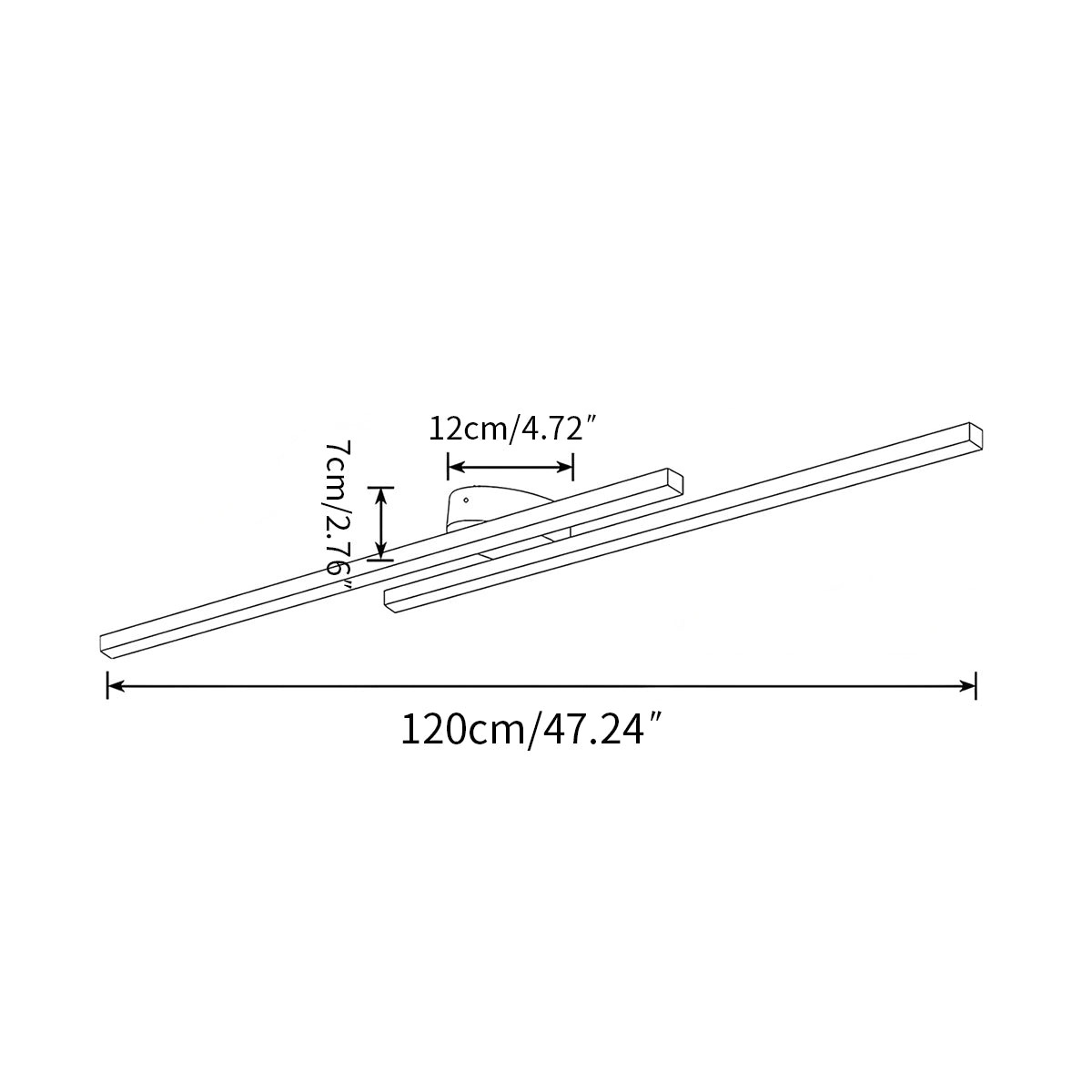 Antizer Minimalism Dimmable Linear Ceiling Light