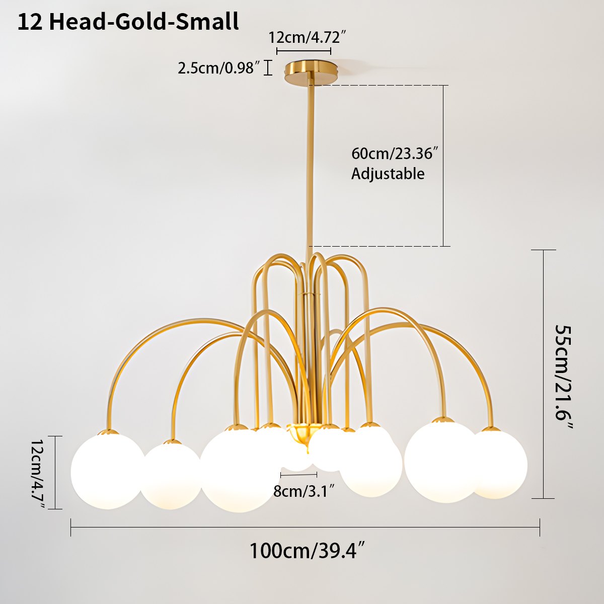 Avi Double Layer Glass Chandelier