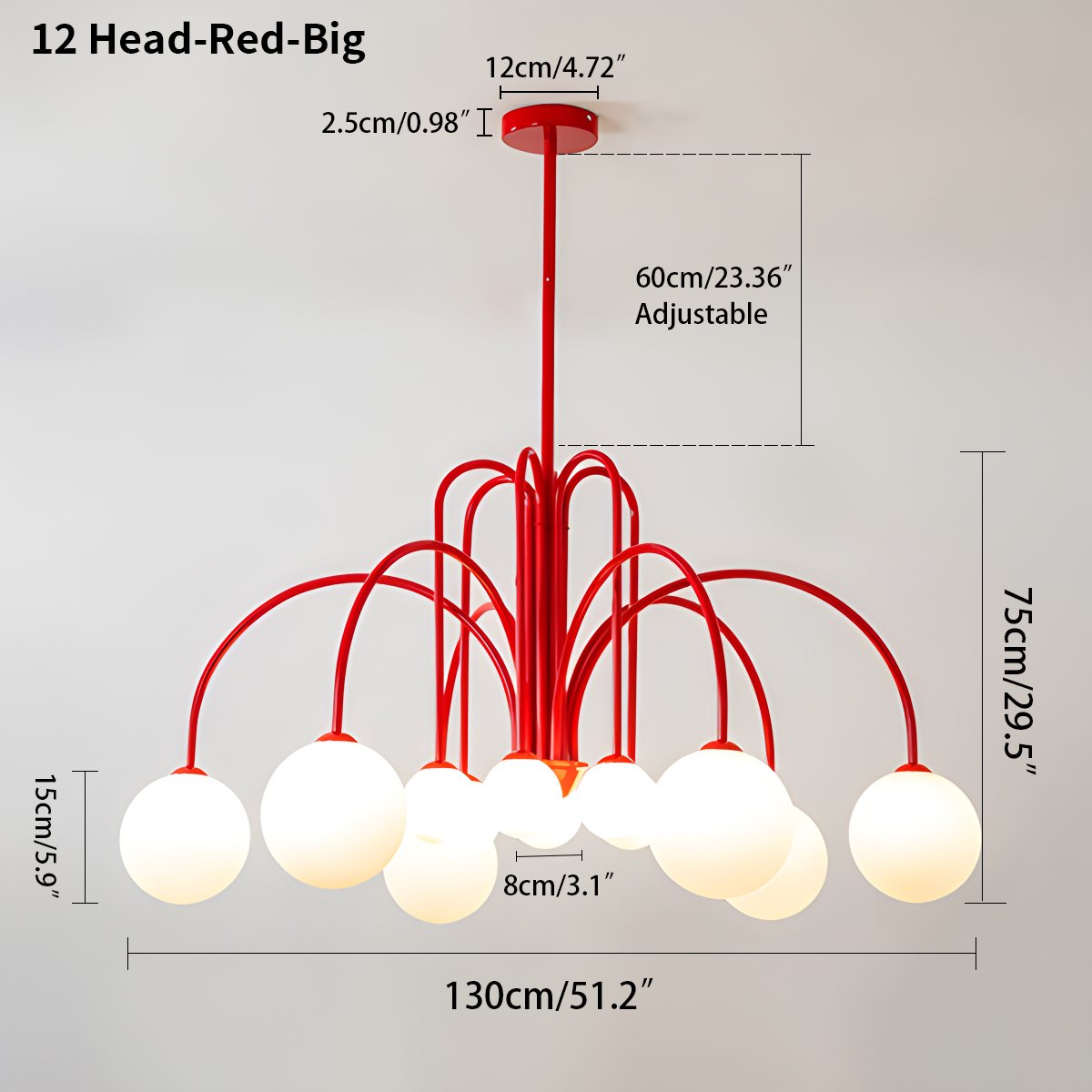 Avi Double Layer Glass Chandelier