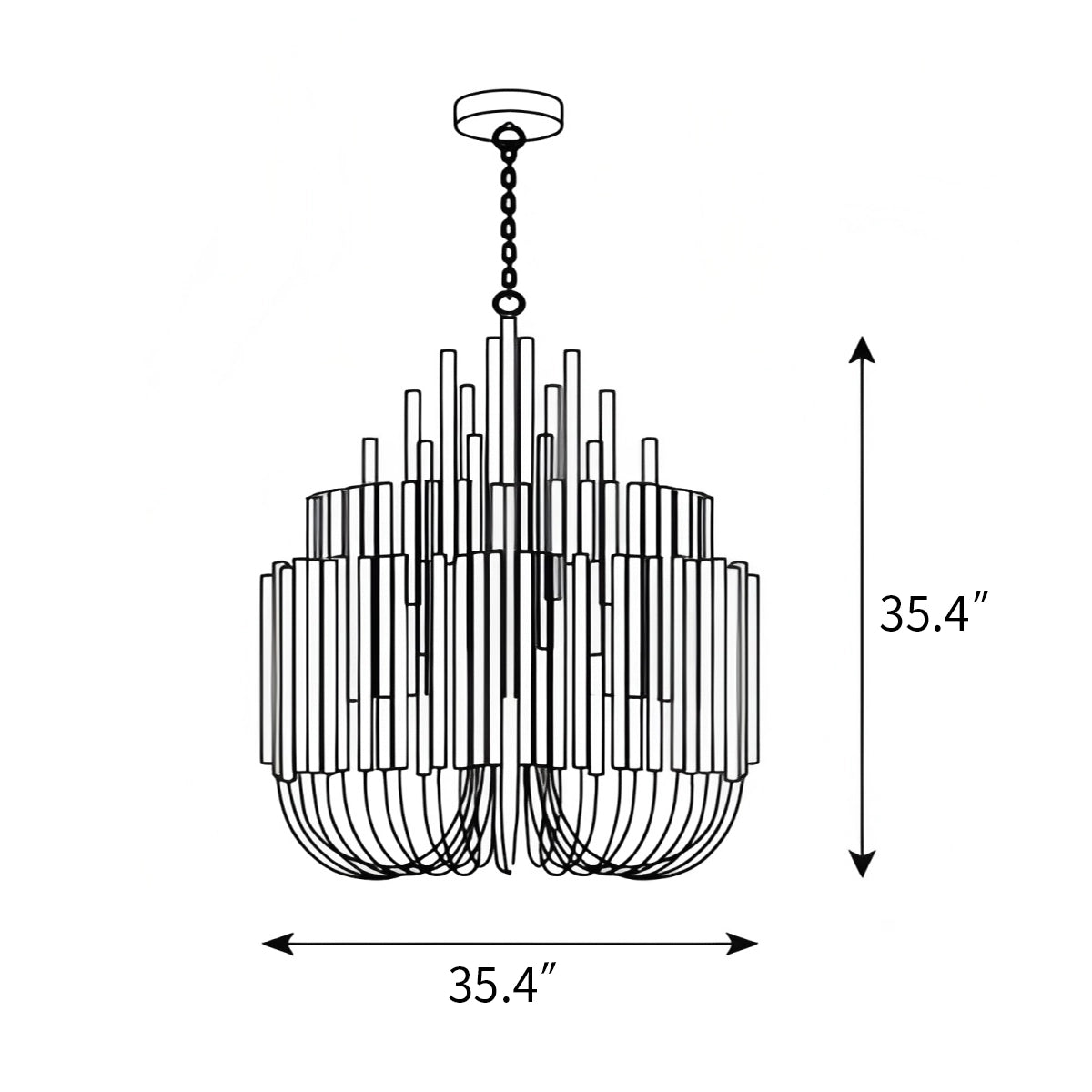 Antizer Twiggy Chandelier for Dining Room