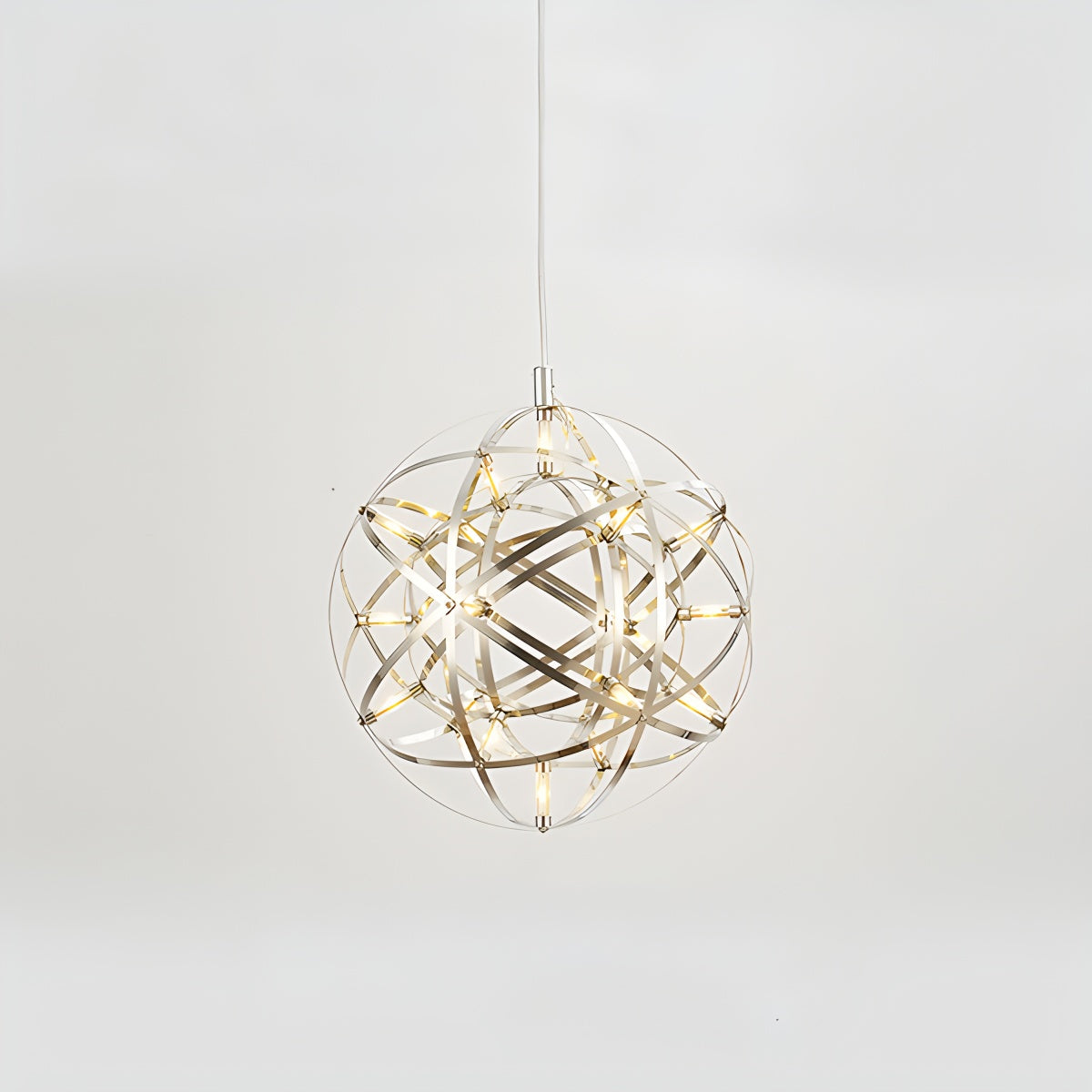 Silver Spark Ball Pendant Light