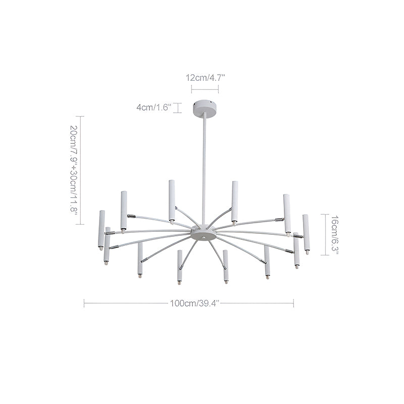 Adjustable Candelabra Chandelier