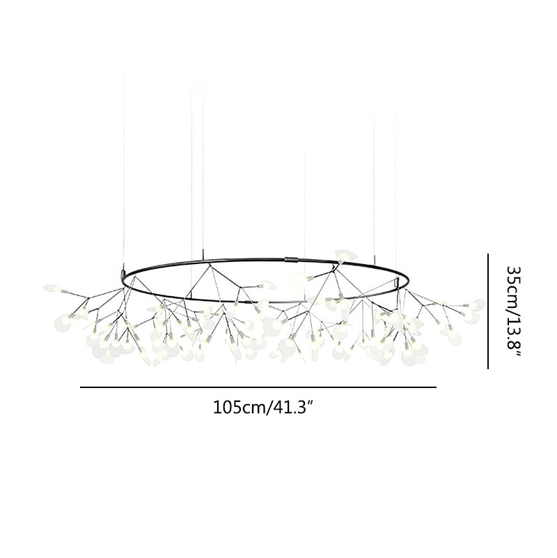 Black Firefly LED Chandelier