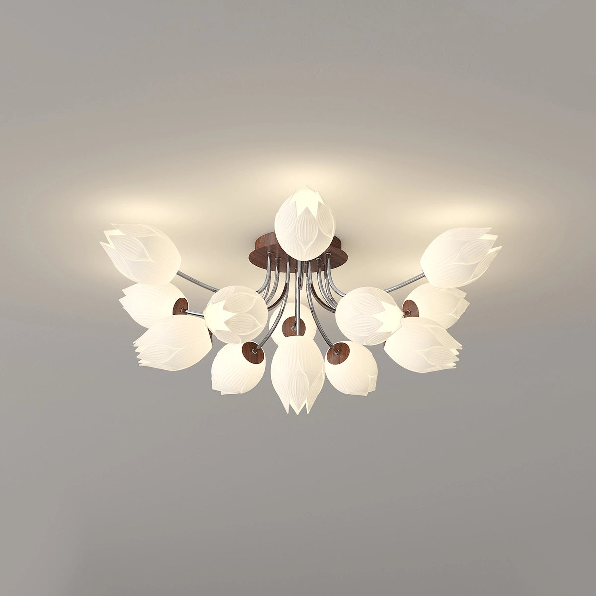 Antizer Medieval Flower Ceiling Lamp for Living Room