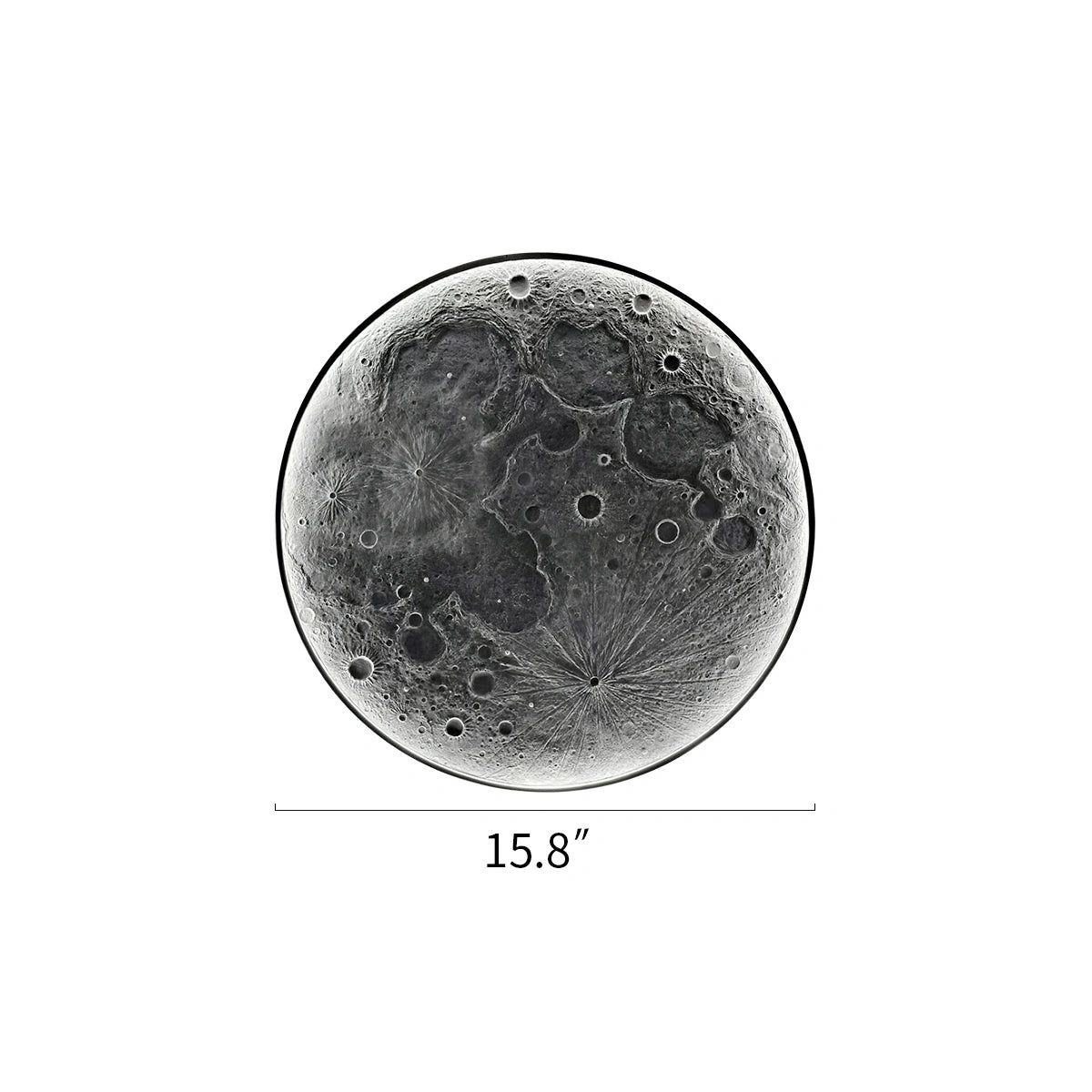 Antizer 3D Relief Moon Decorative Wall Lamp