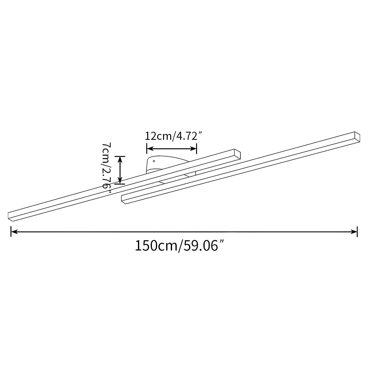 Antizer Minimalism Dimmable Linear Ceiling Light