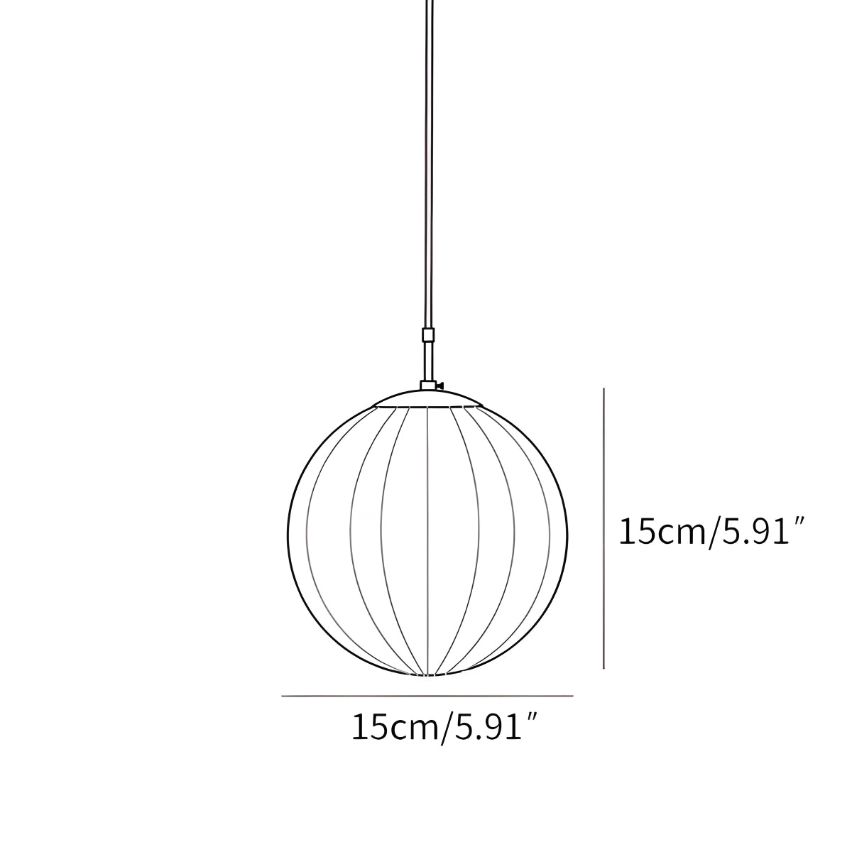 Antizer Modern Nordic Water Pattern Glass Ball Pendant Light