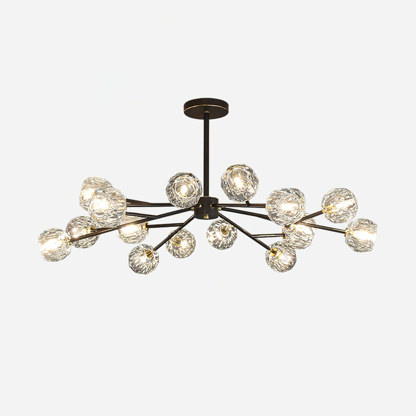 Crystal Ball Round Cluster Chandelier