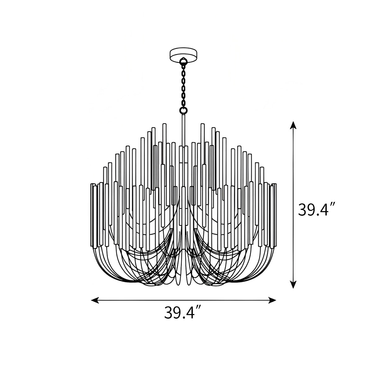 Antizer Twiggy Chandelier for Dining Room