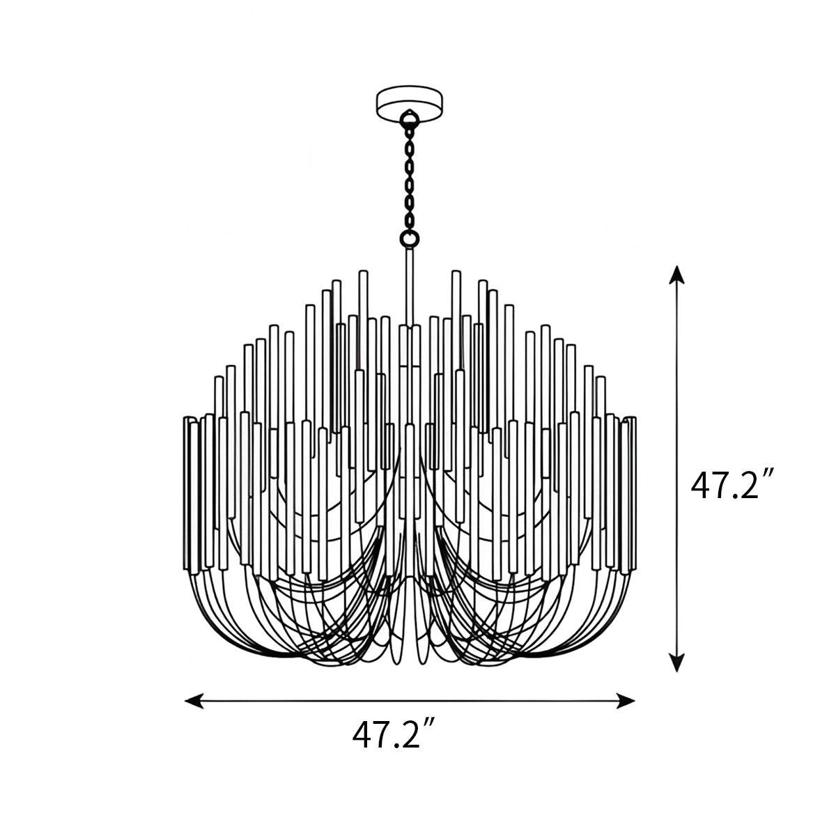 Antizer Twiggy Chandelier for Dining Room