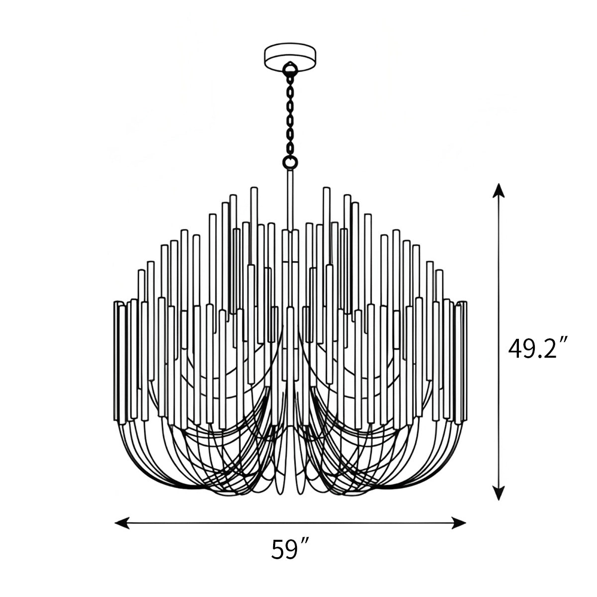 Antizer Twiggy Chandelier for Dining Room