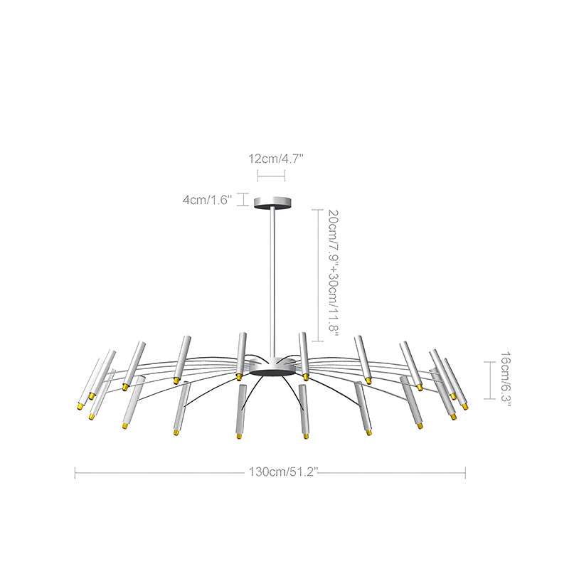 Adjustable Candelabra Chandelier