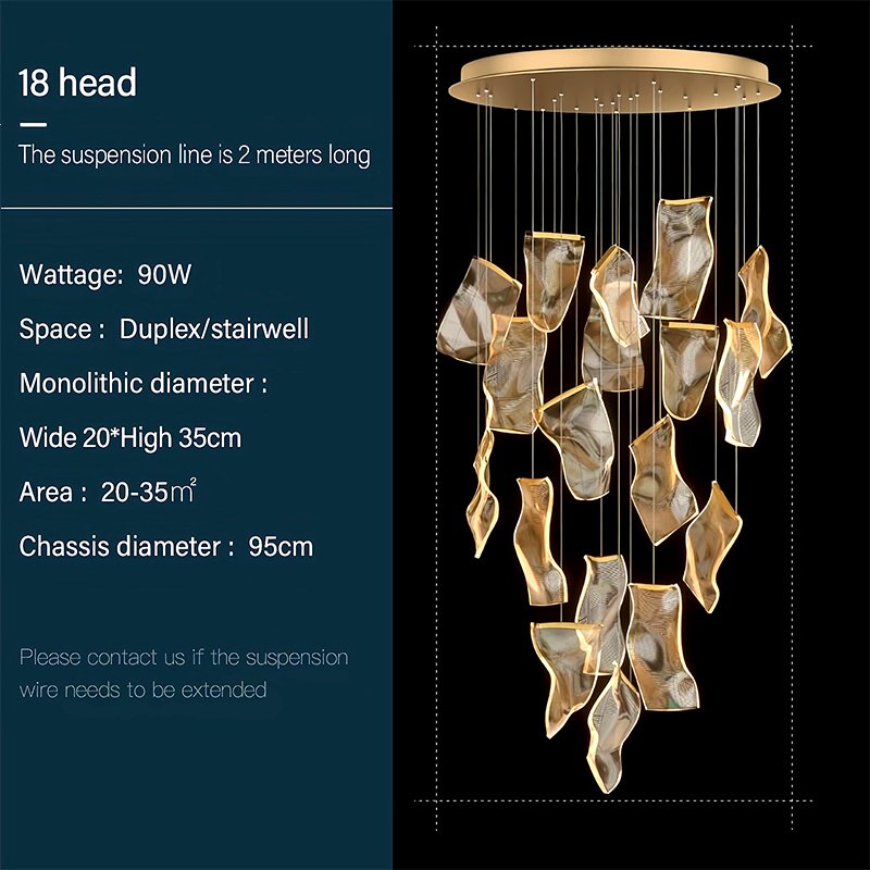 Light Luxury Art Large Pendant Lights