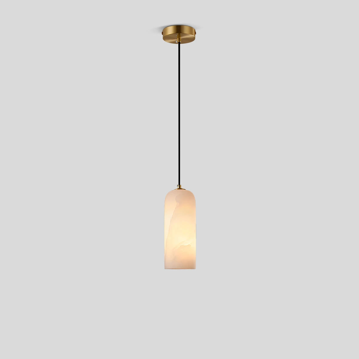 Antizer Modern All Copper Spanish Alabaster Pendant Light
