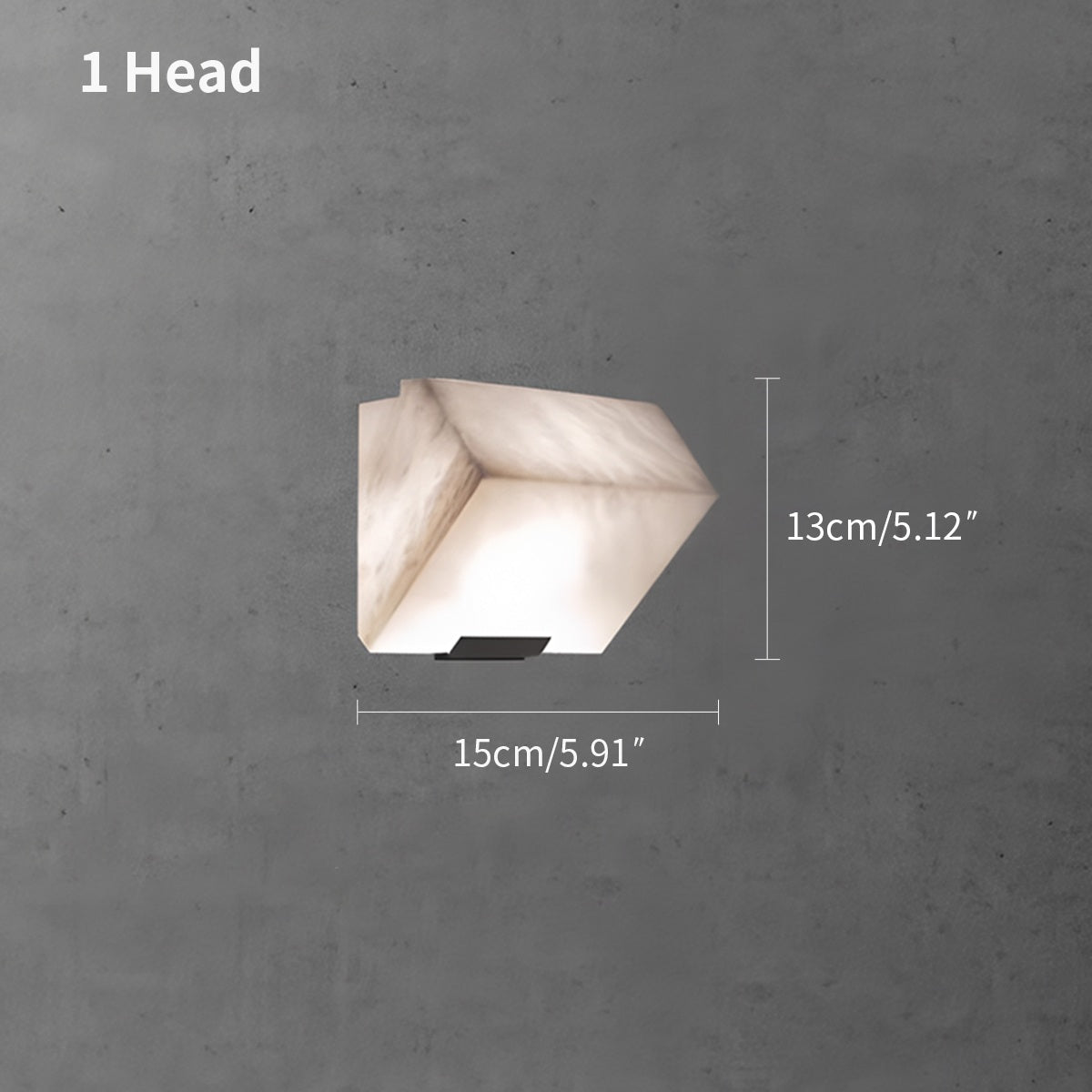 Antizer Triple Sloping Block Spanish Alabaster Wall Sconce